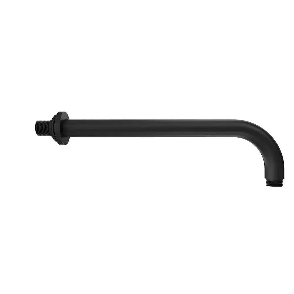 Braccio doccia tondo in ottone nero opaco 40 cm