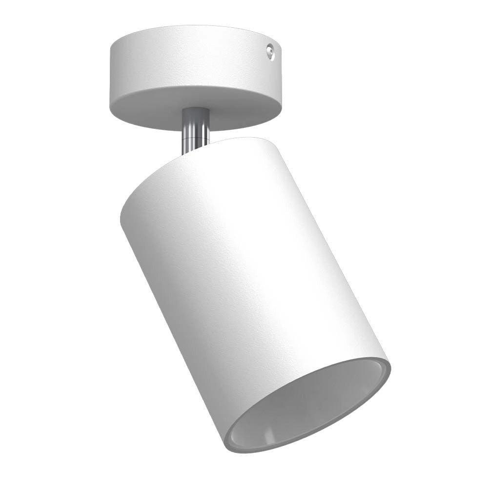 Faretto da soffitto bianco tondo Ø8 orientabile GU10 10W