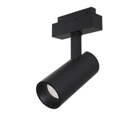 Faretto Focus Led Per Binario Moderno Alluminio Nero Luce Calda 15W