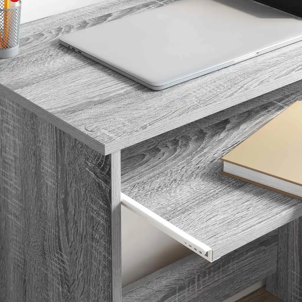 Scrivania | Tavolo da Ufficio Grigio Sonoma 120,5 x 44 x 88,5 cm Legno multistrato