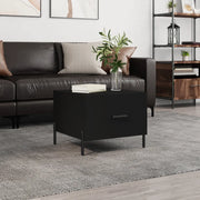 Tavolino da Salotto-Tavolino da soggiorno-Tavolo Nero 50x50x40 cm in Legno Multistrato 218380