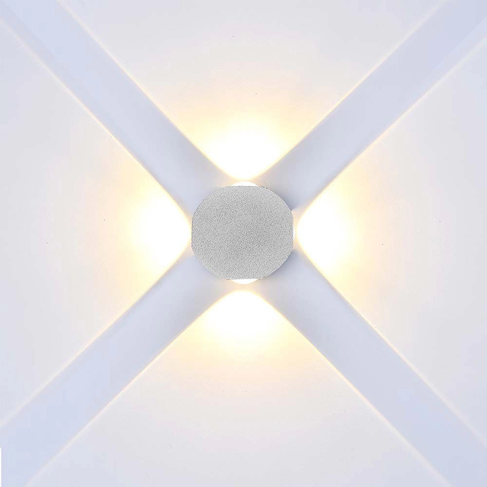 Applique esterna LED su/giù V-TAC 4W 4000K IP54 bianca