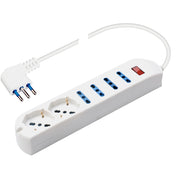 MULTIPRESA 6 PRESE: 4 BIP + 2 SCHUKO