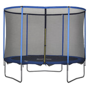Trampolino da giardino con rete di sicurezza per interni ed esterni ¨C zephmum ¨C Blu+Nero 113.6kg 305x248cm