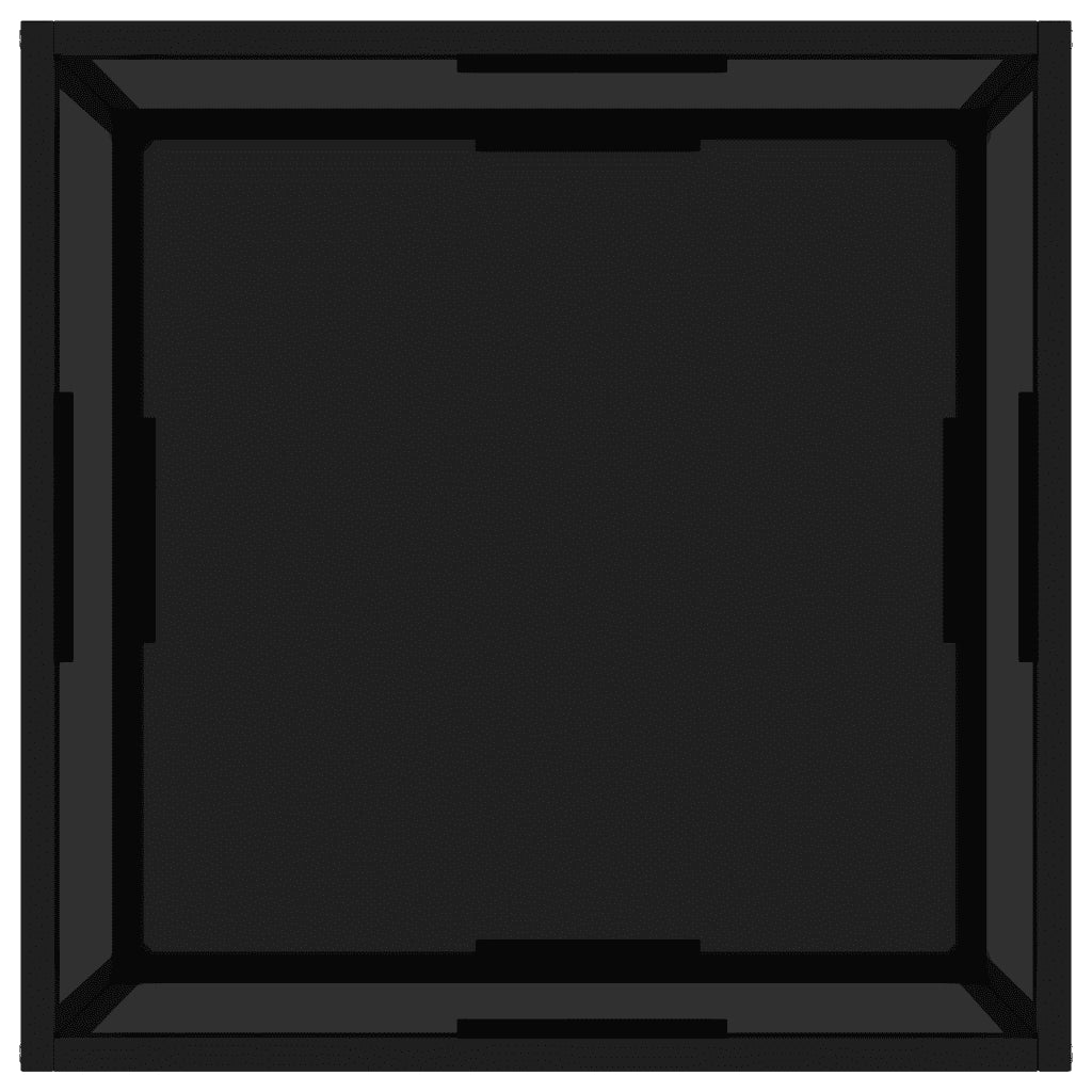 Tavolino da Salotto Nero 60x60x35 cm in Vetro Temperato cod mxl 20184
