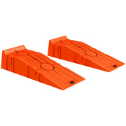 Set 2 Rampe per Auto in Plastica con Carico Massimo 5 Tonnellate, 91x30x21 cm, Arancione
