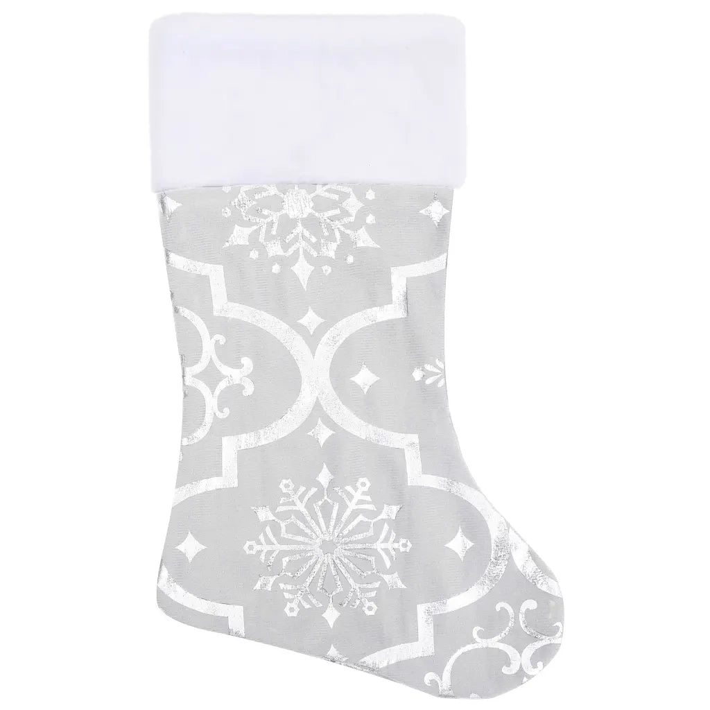 Gonna Albero Natale Raffinata con Calza Bianca Tessuto 122 cm 330288