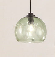 SOSPENSIONE VERVE- 1 LUCE VERDE ATTACCO E14 SENZA BASE D' ATTACCO D.20,5CM H.18CM