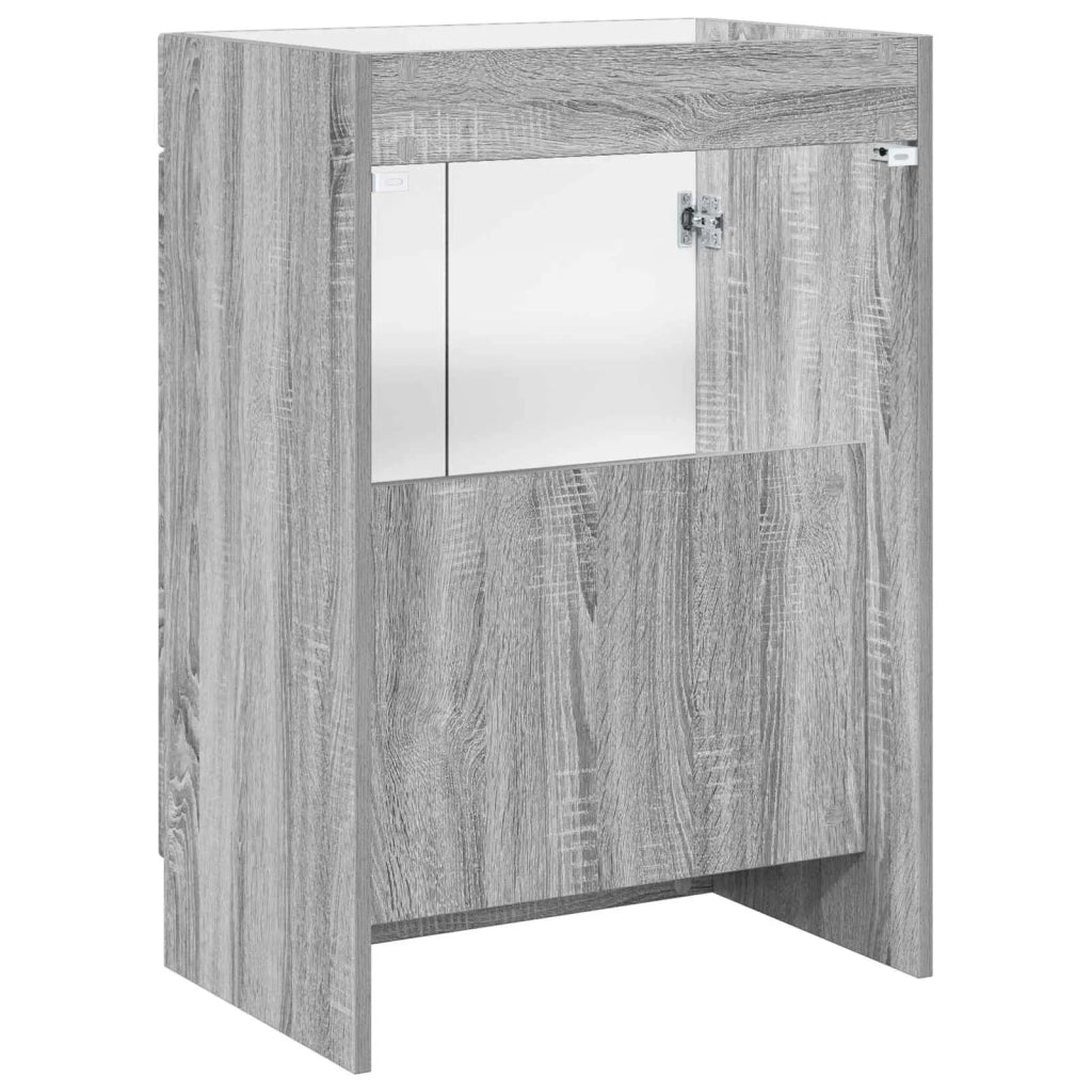 Mobiletto da bagno sotto il lavello Sonoma grigio 890010