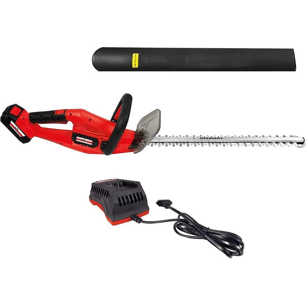 Trade Shop - Tagliasiepi Elettrico A Batteria 48v Lama 50cm Manico Ergonomico Doppia Batteria -