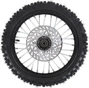 Montaggio Anteriore 14 Pollici Cinghia Interna 15mm Cerchio Asse con Disco Freni per Motocicletta Cross Pit 125cc 140cc 150cc 160cc