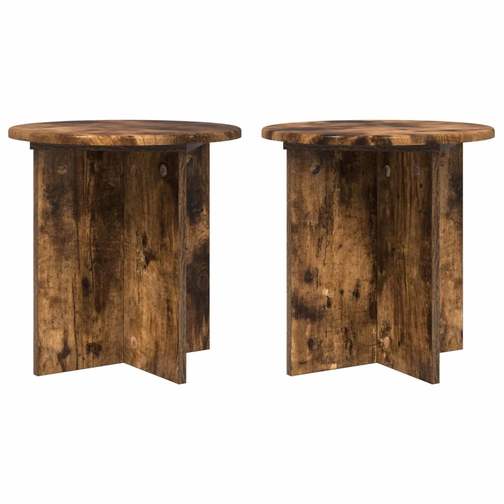 Supporto per piante 2 pz Rovere Fumo 40 x 40 x 40 cm 899731