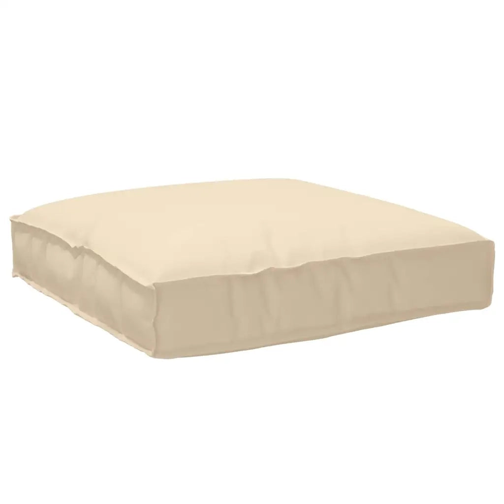 Cuscino Beige 80 x 80 x 12 cm Tessuto Oxford 42001511