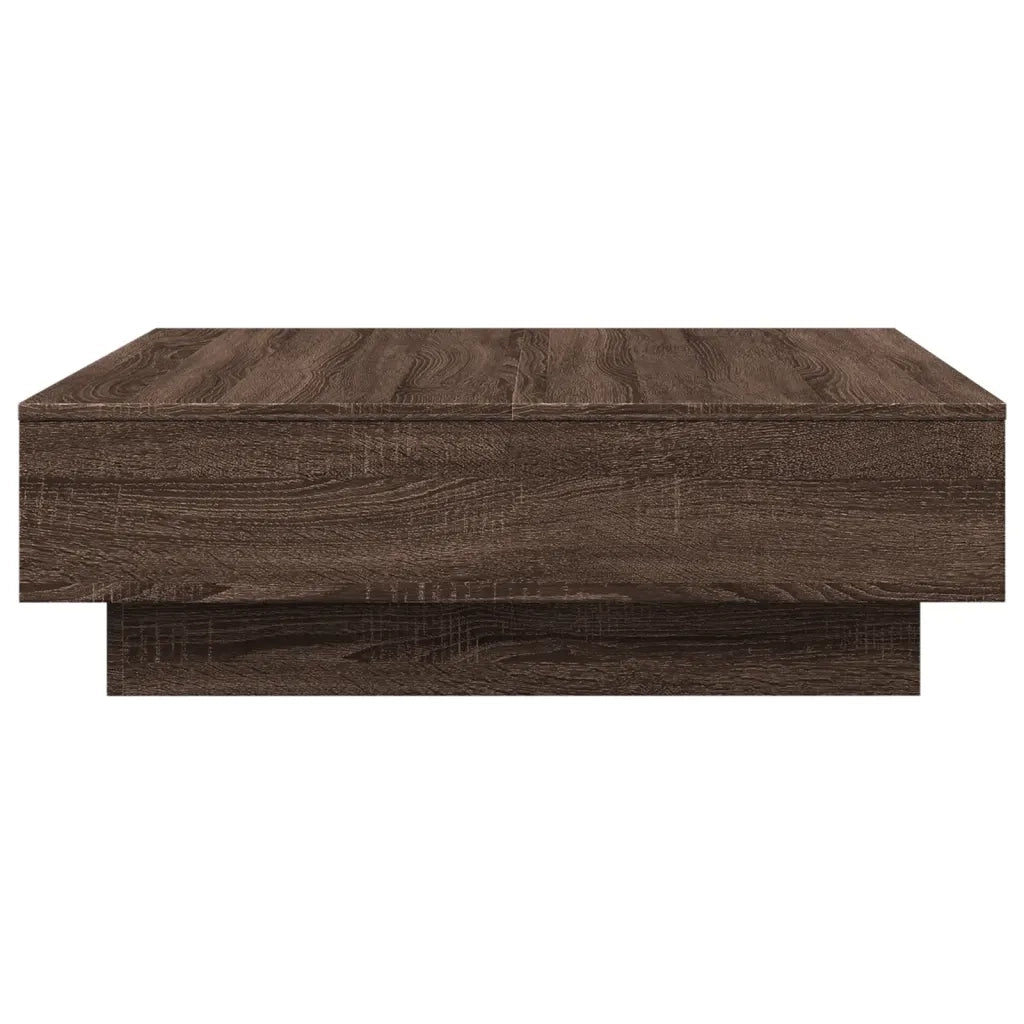vidaXL Tavolino da Salotto Rovere Marrone 90x90x28cm Legno Multistrato