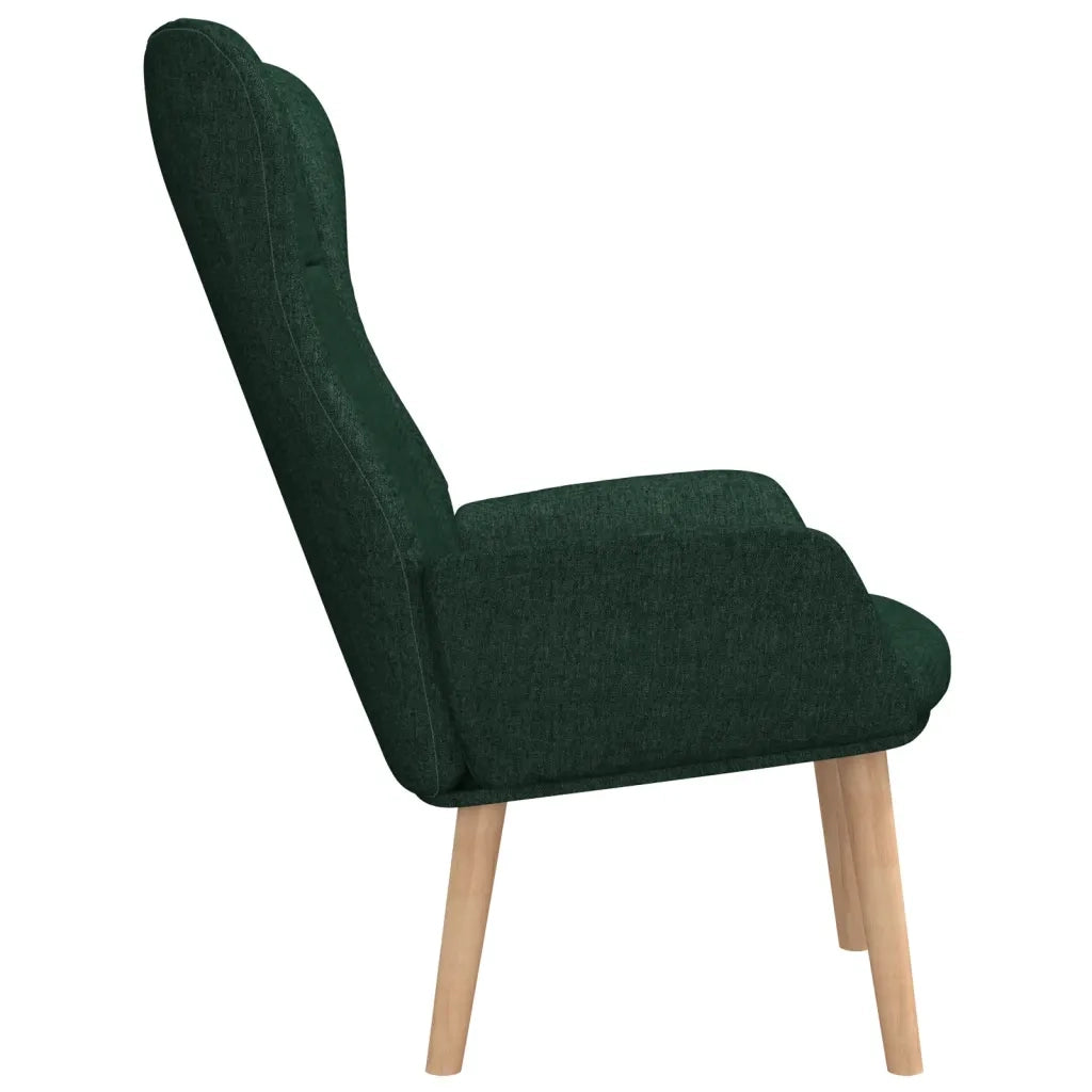 Poltrona Relax Verde Scuro in Tessuto 341399