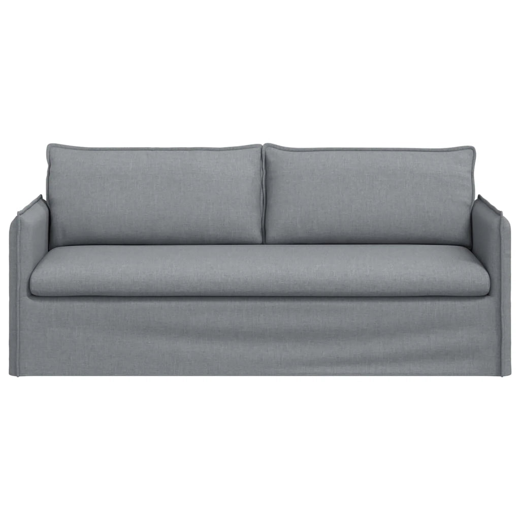 Divano Grigio chiaro 196 x 82 x 85 cm Tessuto