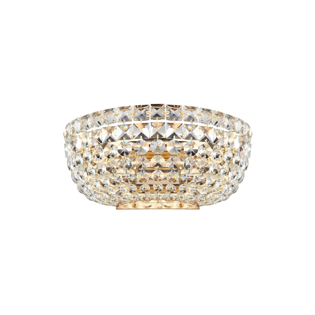 Maytoni applique contemporanea Basfor 2 luci E14 oro metallo cristalli