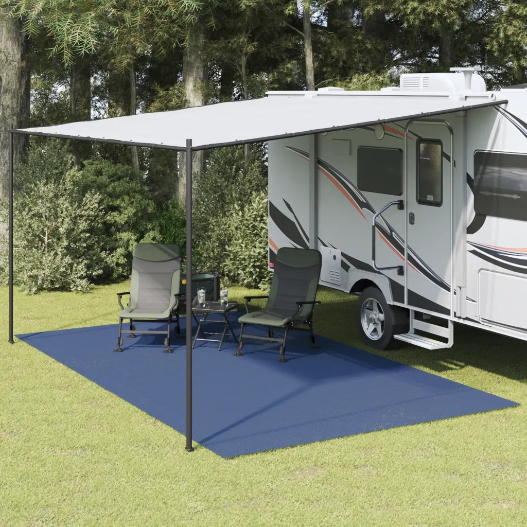 vidaXL Tappeto da Tenda Blu 5x3 m