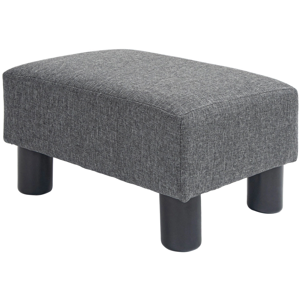 Poggiapiedi Tessuto ¨C Xylo ¨C Grigio con Gambe in Plastica