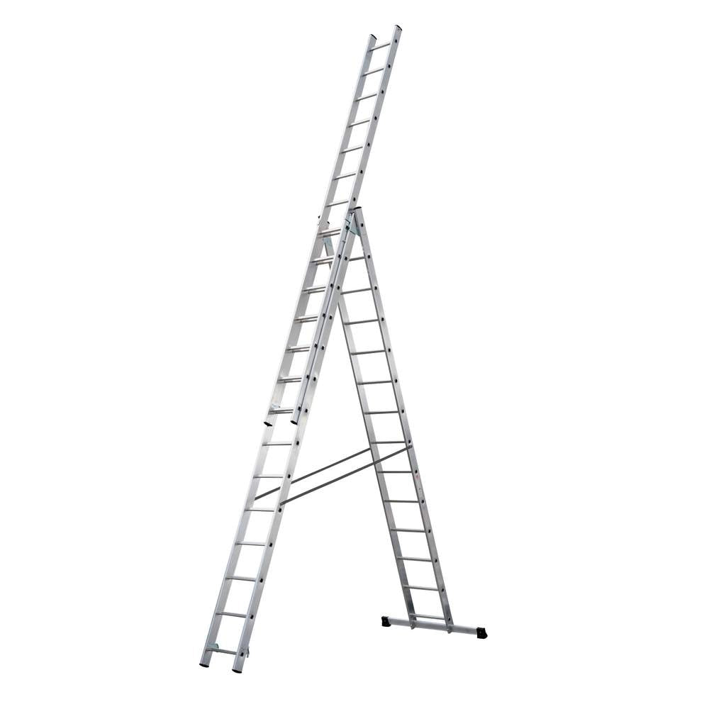 Scala Trasformabile Tripla in Alluminio Scorrevole Gierre Formato: 3x14