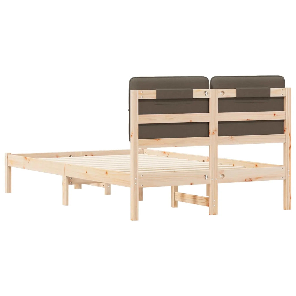 Letto con Testiera Rivestita Talpa 120 x 200 cm Pino massello 877982