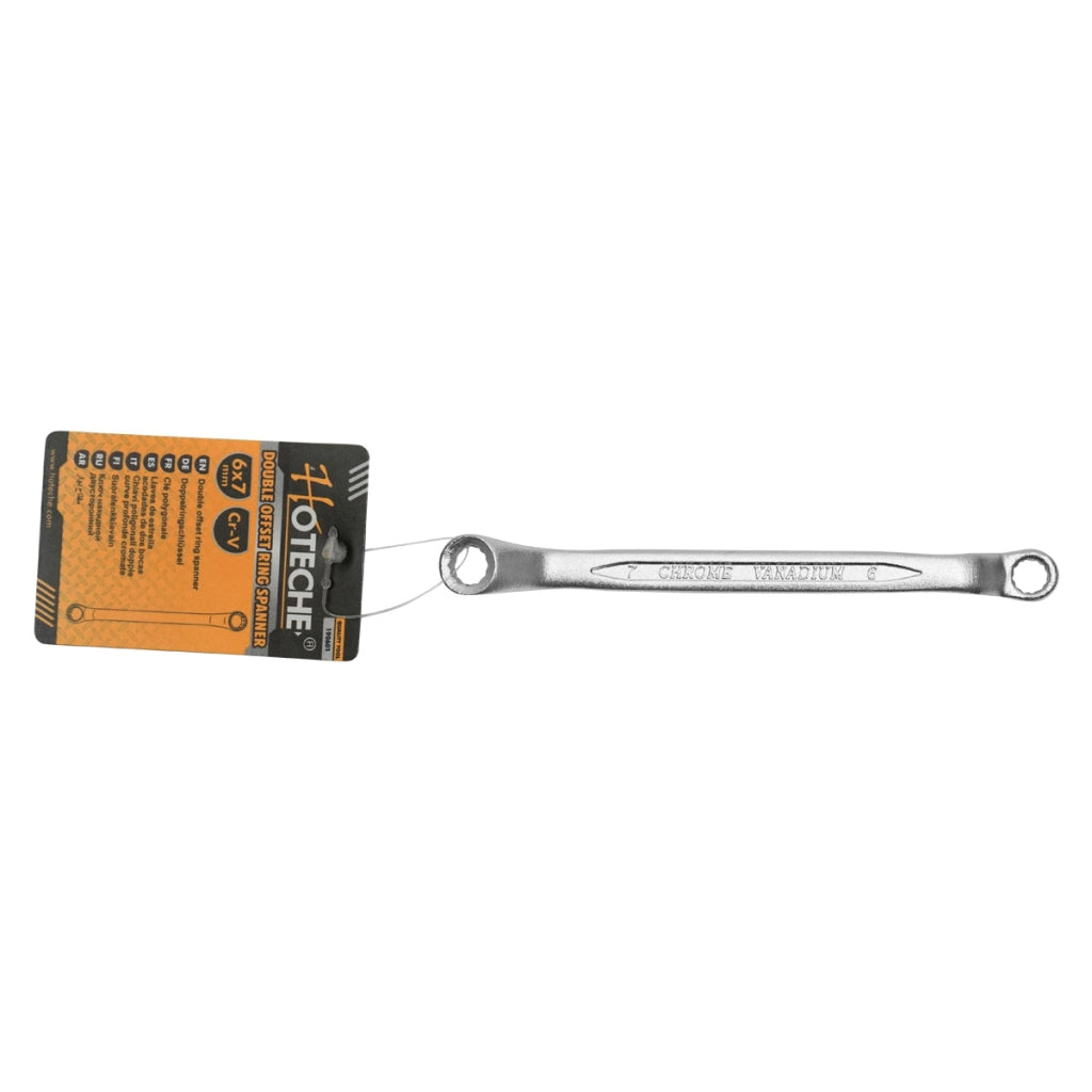 Chiave a cricchetto doppia 6x7 mm Hoteche