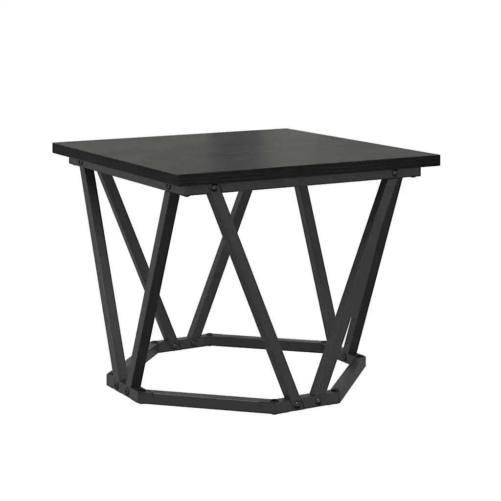 Tavolino da salotto 3 pcs Rovere Nero 868279