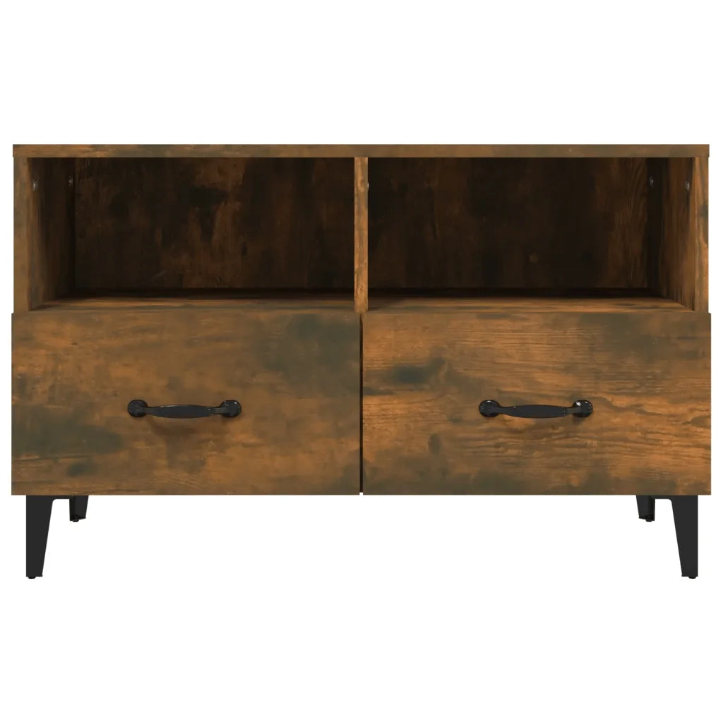 Mobile Porta TV Rovere Fumo 80x36x50 cm in Legno Multistrato cod mxl 18680