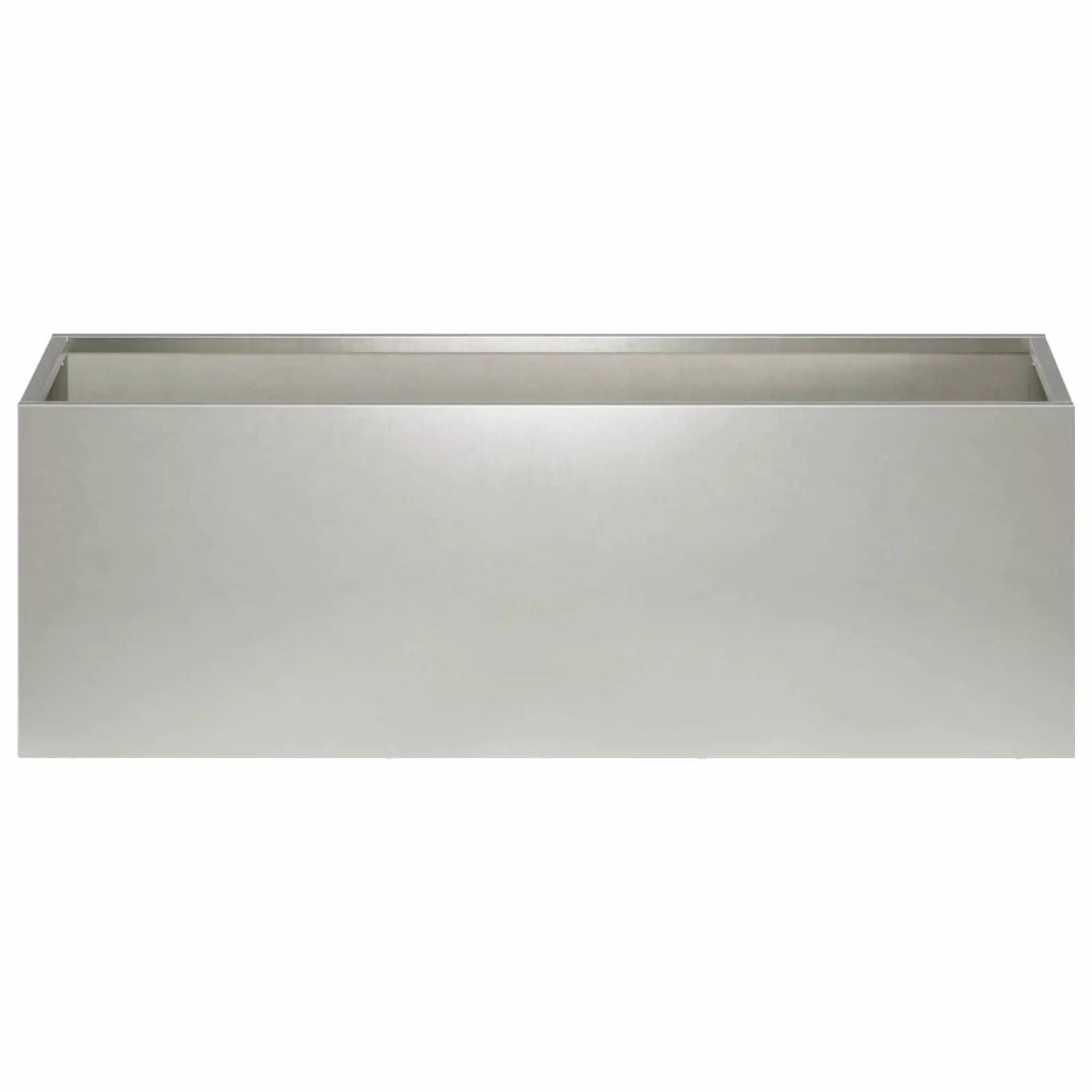 Vaso da giardino Argento 60 x 20 x 20 cm Acciaio Inox 8005156