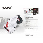 Trade Shop - Aspirapolvere Portatile 845 W Con Sistema Di Filtrazione Multi Ciclonico Hm-2122 -