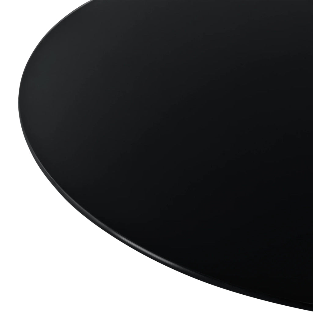 Piano del tavolo in vetro ESG diametro ø 50 cm nero 03_0008113