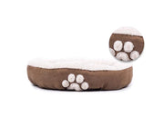 Cuccia Cuscino Confortevole Per Animali Domestici Antiscivolo Modello Rotondo - Rotondo - Zampa