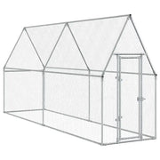 Gabbia per Polli Argento 400x100x190 cm in Acciaio Zincato CFW3624011