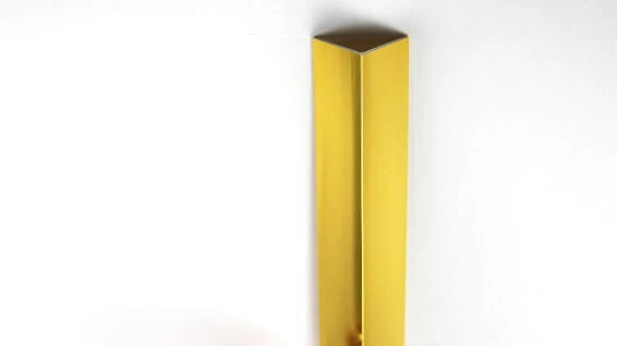 Angolare Alluminio Anod Oro Lucido 10X10X1X1000 Set 5 Pezzi - Arcansas