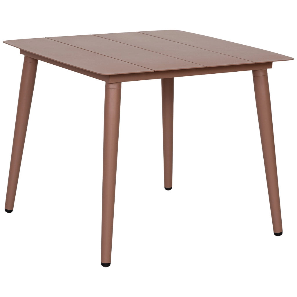 Tavolo in alluminio marrone 90x90x75h cm