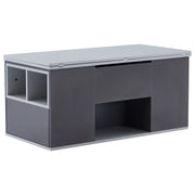 TAVOLINO DA CAFFÈ SALISCENDI 100x51x47 cm Grigio in truciolare, 3 cassetti