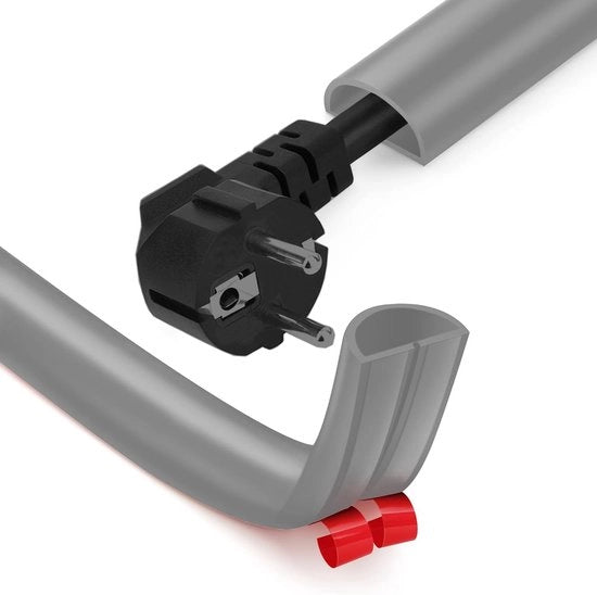 Cavo in PVC Autoadesivo 2m - Protezione dei Cavi - Flessibile - Antiscivolo