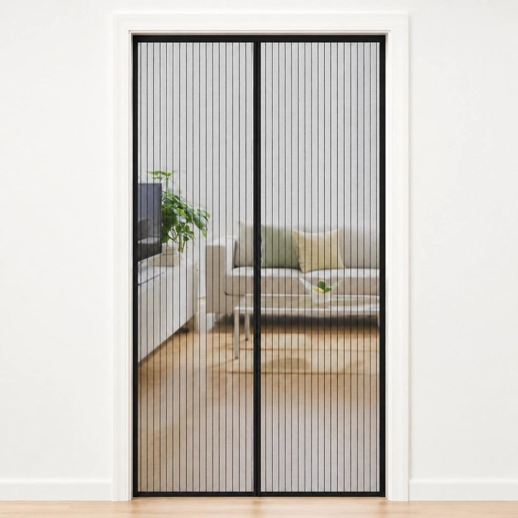 Zanzariera Magnetica Per Porte Kasart Poliestere Nero 120 x 250 cm