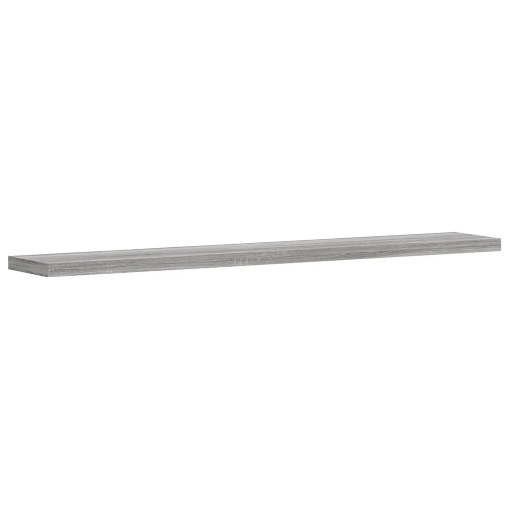 Mensole Parete 4pz Grigio Sonoma 60x10x1,5cm Legno Multistrato 838227