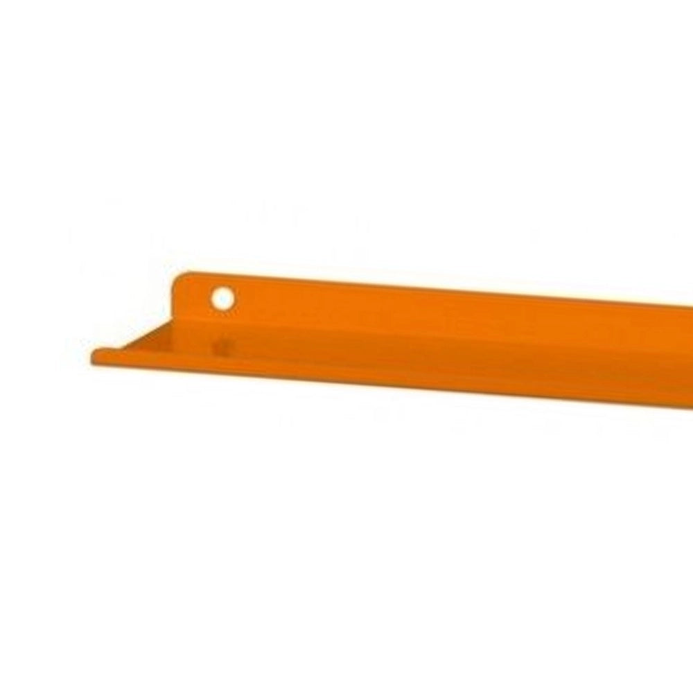 Mensola alluminio arancio con bicchiere
