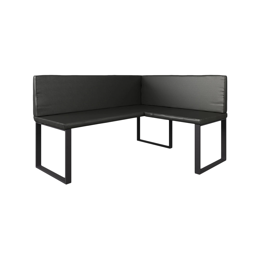 Vicco panca ad angolo Nero 120 x 150 cm