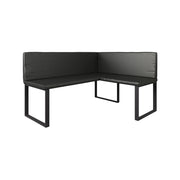 Vicco panca ad angolo Nero 120 x 150 cm