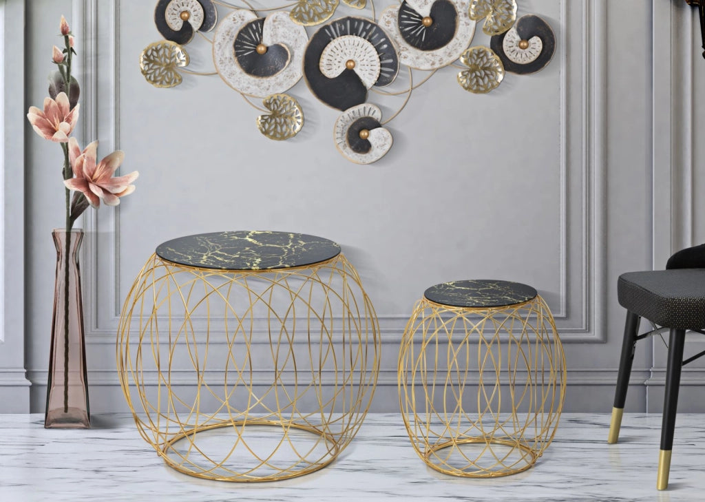 TAVOLINETTI BALL COPPIA CM � 68X56-43X45