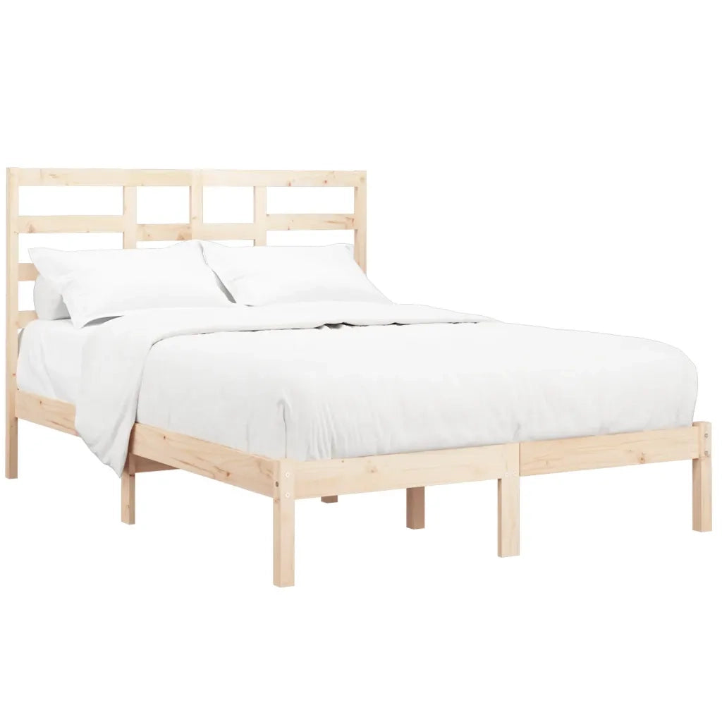 Giroletto senza Materasso-Struttura Letto in Legno Massello 160x200 cm 693352