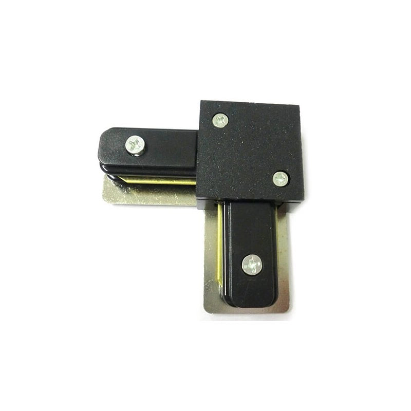 Giunto a L Connettore Per Binario Dei Faretti Led A Binario Modello L Colore Nero Per Mono Fase