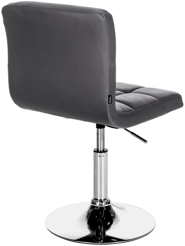 Sedia lounge Palma V2 in similpelle nero