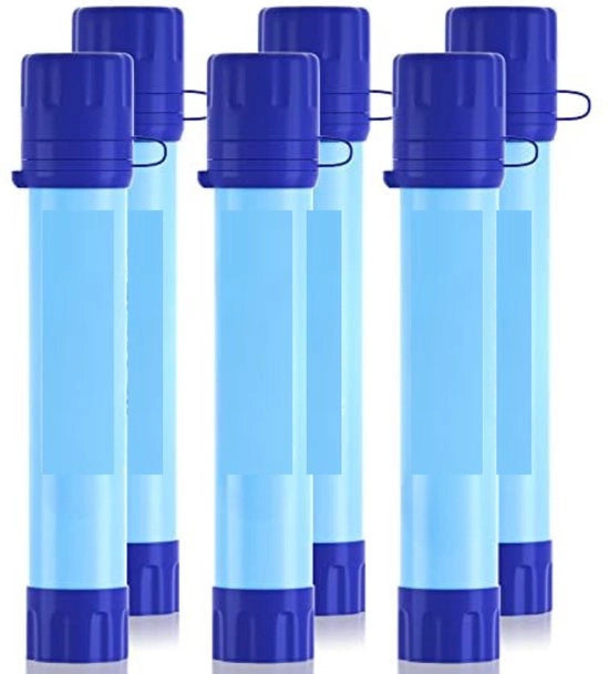 Sistema di Purificazione dell'Acqua - Sistema di Purificazione Acqua - Filtro di Purificazione dell'Acqua - Purificazione dell'Acqua all'Aperto - 6 Pezzi