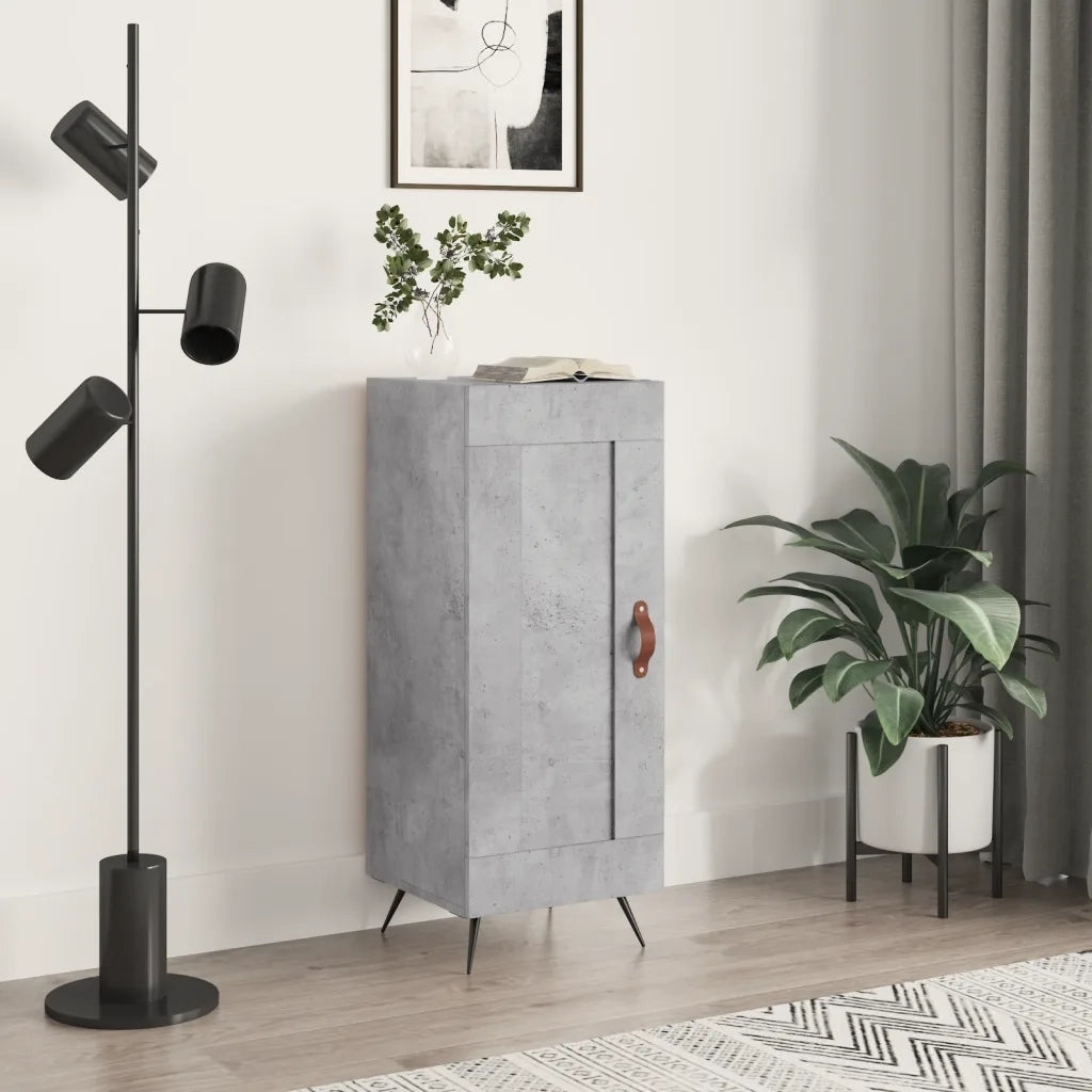 Credenza-Buffet-Armadio da cucina Grigio Cemento 34,5x34x90 cm in Legno Multistrato 360984