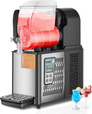 Slushmachine Singola con Tanca per Bevande Congelate, 16-Faccette Margarita Smoothie Machine per Casa, Feste, Ristoranti, Caffè e Bar