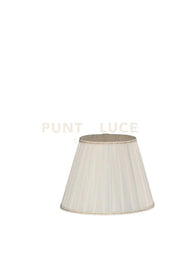 TC 4035 PARALUME DM.25CM AVORIO E ORO ATTACCO E14 PLISSE'